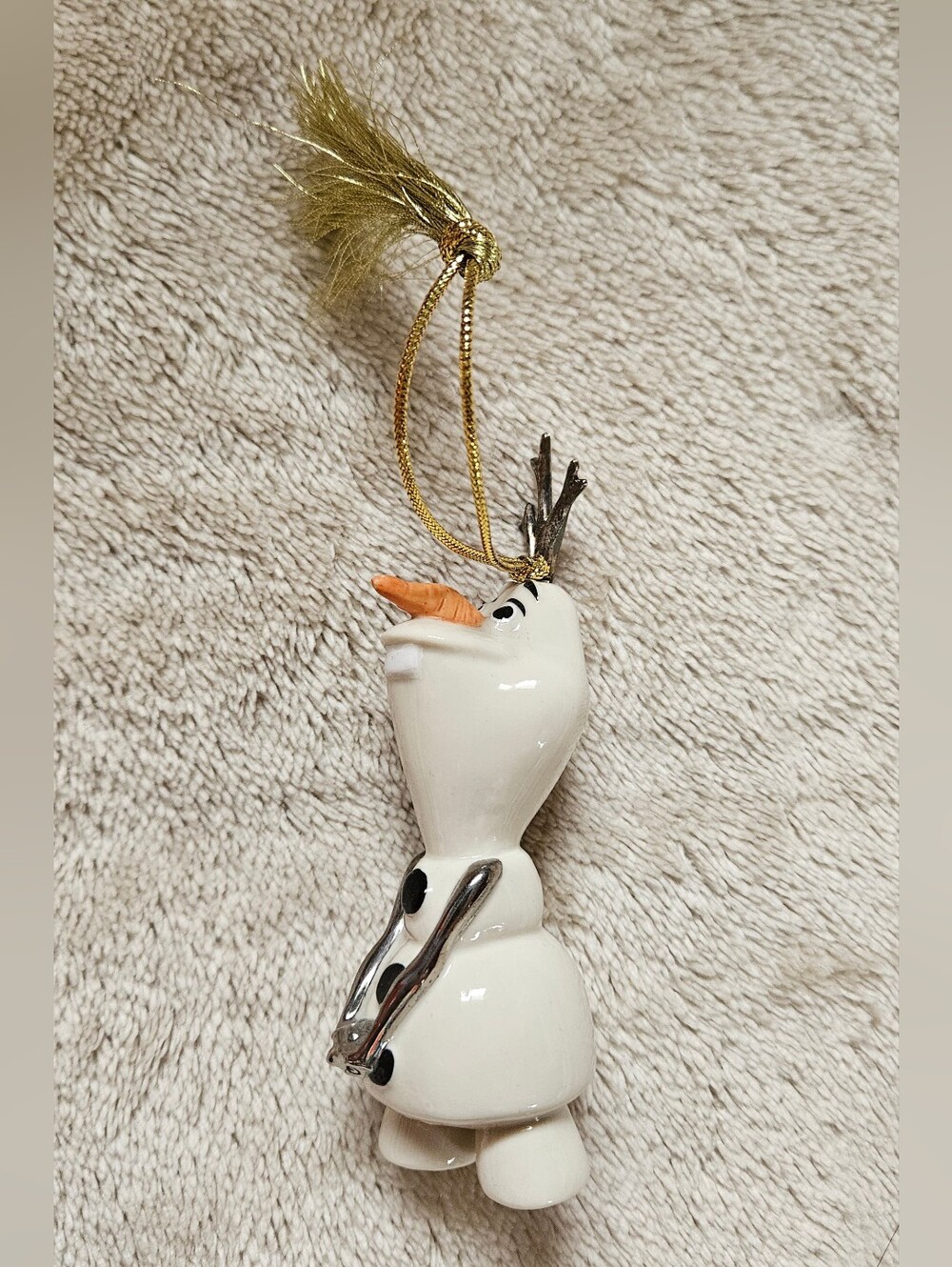 Disney Lenox Olaf Glass Ornament - EUC
